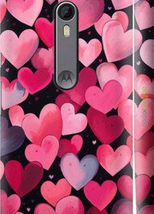 Чехол на motorola moto x style сердечки 4 "5662c-455-2448"