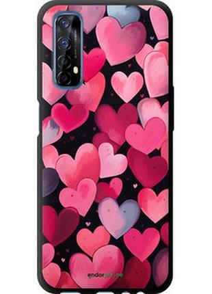 Чехол на realme 7 сердечки 4 "5662b-2081-2448"