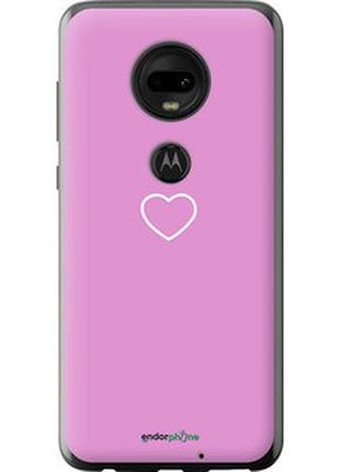 Чохол на motorola moto g7 серце 2 "4863u-1614-2448"