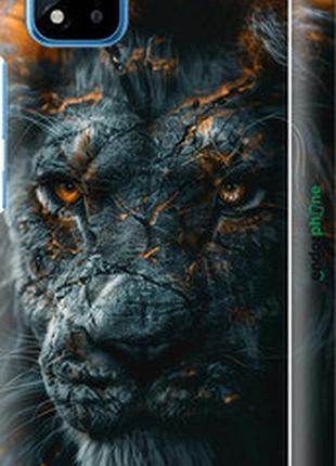 Чохол на realme c11 2021 плам'яний лев "6153m-2485-2448"