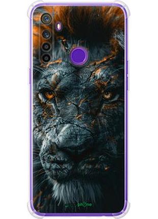 Чехол на realme 6i пламенный лев "6153sp-2059-2448"