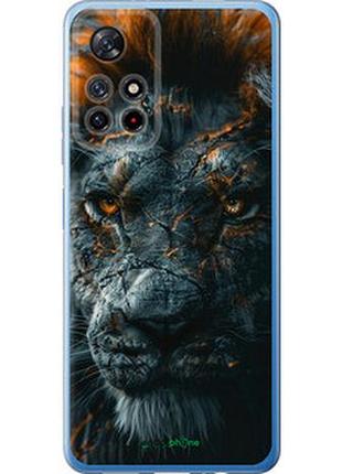 Чехол на xiaomi redmi note 11s 5g пламенный лев "6153u-2890-2448"