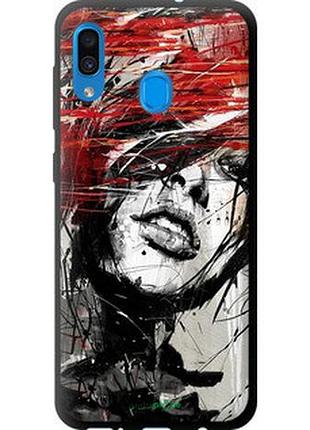 Чехол на samsung galaxy a20 2019 a205f лицо девушки "1162b-1761-2448"