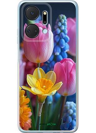 Чохол на huawei honor x7a весняні квіти "6058u-2981-2448"