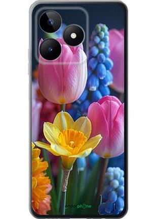Чехол на realme c51 весенние цветы "6058u-3467-2448"