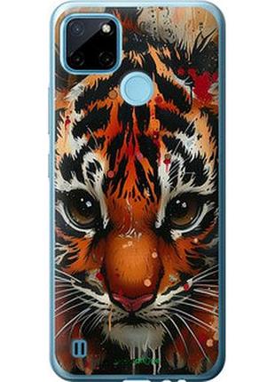 Чехол на realme c21y mini tiger "6052u-2472-2448"