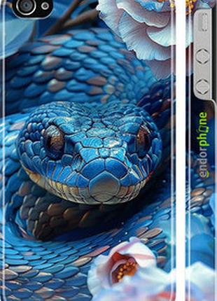 Чехол на iphone 4s blue snake "6079c-12-2448"