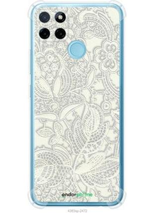 Чохол на realme c25y біле мереживо "4383sp-2553-2448"