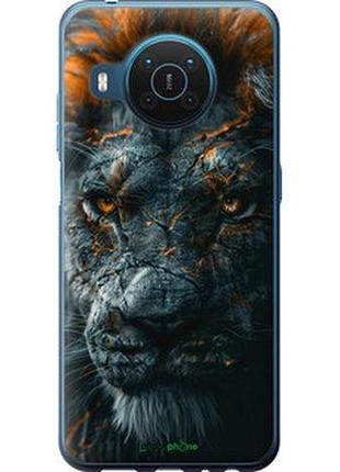 Чехол на nokia x20 пламенный лев "6153u-2532-2448"