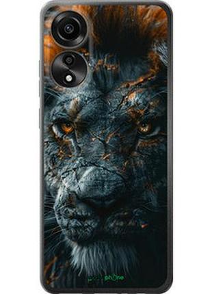 Чехол на oppo a78 4g пламенный лев "6153u-3142-2448"