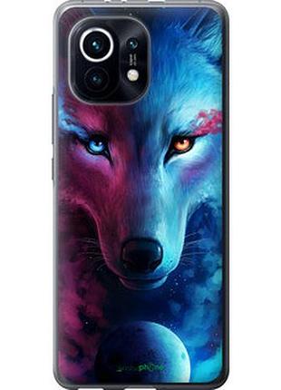 Чехол на xiaomi mi 11 арт-волк "3999t-2253-2448"