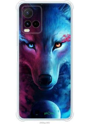 Чехол на vivo y21s арт-волк "3999sp-2550-2448"
