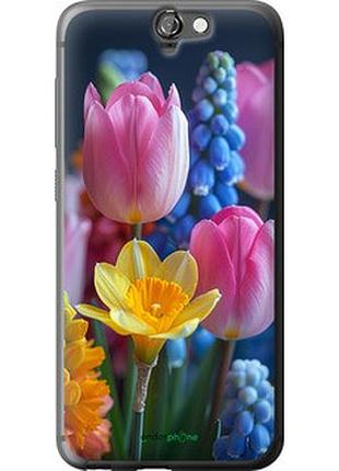 Чохол на htc one a9 весняні квіти "6058u-156-2448"