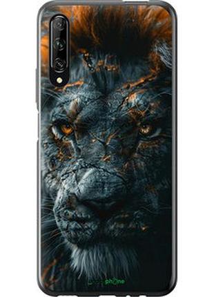Чехол на huawei p smart pro пламенный лев "6153u-1906-2448"