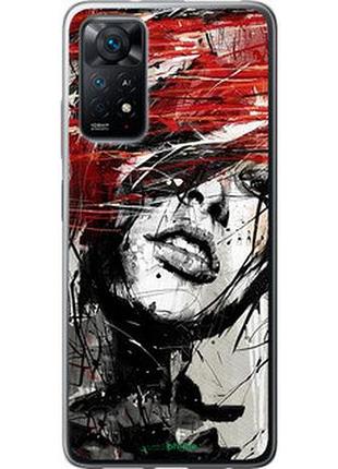Чехол на xiaomi redmi note 11 лицо девушки "1162u-2516-2448"