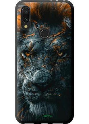 Чехол на xiaomi redmi 7 пламенный лев "6153b-1669-2448"