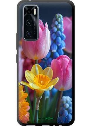 Чехол на vivo v20 se весенние цветы "6058b-2128-2448"
