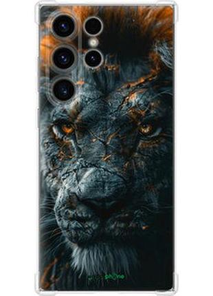 Чехол на samsung galaxy s24 ultra пламенный лев "6153sp-3389-2448"