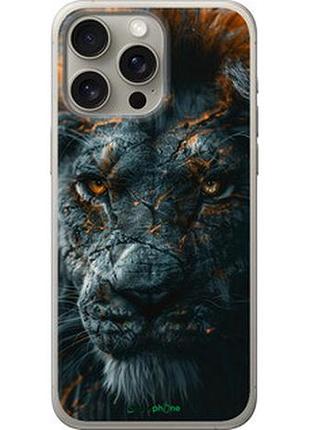 Чехол на iphone 15 pro max пламенный лев "6153u-3098-2448"