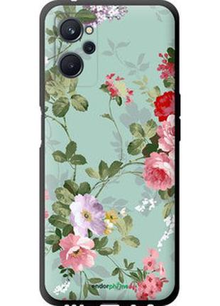 Чехол на realme 9i цветочные обои 2 "862b-2705-2448"