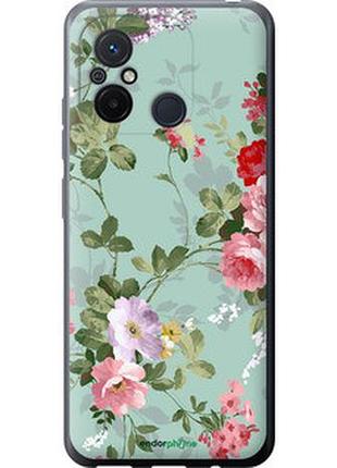 Чехол на xiaomi redmi 12c цветочные обои 2 "862u-2962-2448"