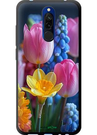 Чехол на xiaomi redmi 8 весенние цветы "6058b-1806-2448"