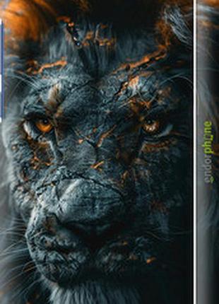 Чехол на huawei y6 2018 пламенный лев "6153m-1637-2448"