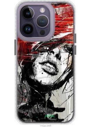 Чохол на iphone 14 pro обличчя дівчини "1162pm-2646-2448"