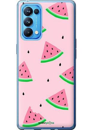 Чохол на oppo reno5 pro рожевий кавун "4314u-2239-2448"