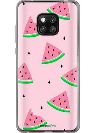 Чехол на huawei mate 20 pro розовый арбуз "4314u-1567-2448"