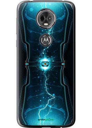 Чехол на motorola moto e5 plus молнии в цилиндре "120u-1412-2448"
