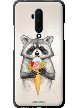 Чохол на oneplus 7t pro єнотик з морозивом "4602b-1810-2448"