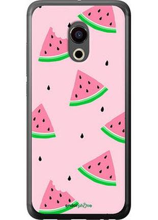 Чехол на meizu pro 6 розовый арбуз "4314t-293-2448"