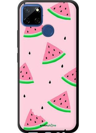 Чехол на realme c12 розовый арбуз "4314b-2240-2448"