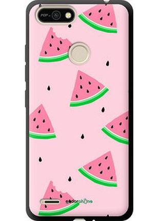 Чехол на tecno pop 2f b1f розовый арбуз "4314b-2391-2448"