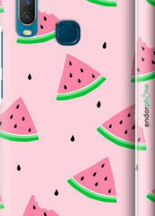 Чехол на vivo y15 розовый арбуз "4314m-1791-2448"