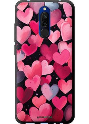Чехол на xiaomi redmi 8 сердечки 4 "5662b-1806-2448"