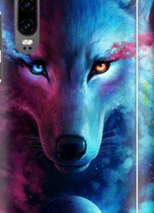 Чехол на huawei p30 арт-волк "3999m-1622-2448"