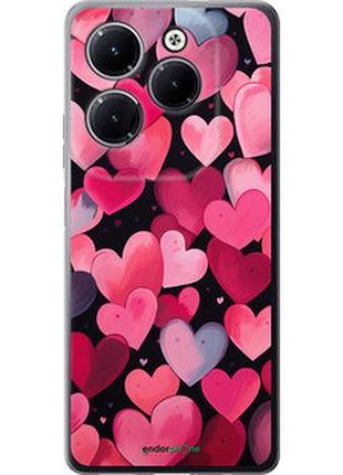 Чехол на infinix hot 40 pro сердечки 4 "5662u-3736-2448"