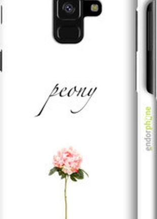 Чехол на samsung galaxy a8 2018 a530f пион "4366m-1344-2448"