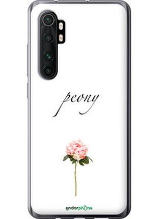 Чехол на xiaomi mi note 10 lite пион "4366t-1937-2448"