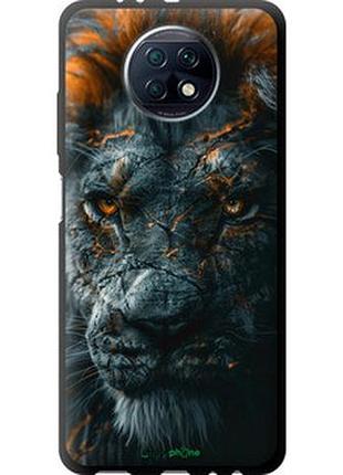 Чехол на xiaomi redmi note 9t пламенный лев "6153b-2261-2448"