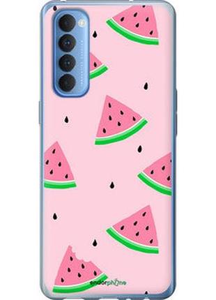 Чохол на oppo reno 4 pro рожевий кавун "4314u-2024-2448"