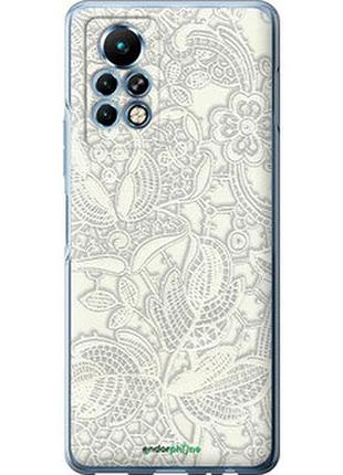 Чехол на infinix note 11 pro белое кружево "4383u-2865-2448"