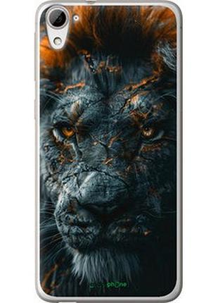 Чехол на htc desire 826 dual sim пламенный лев "6153u-312-2448"