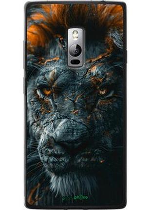 Чехол на oneplus 2 пламенный лев "6153u-386-2448"