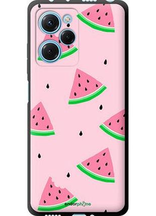 Чехол на xiaomi poco x5 pro 5g розовый арбуз "4314b-3027-2448"