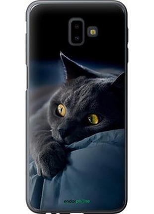 Чохол на samsung galaxy j6 plus 2018 димчастий кіт "825u-1586-2448"