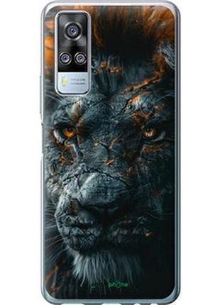 Чехол на vivo y51 2020 пламенный лев "6153u-2241-2448"