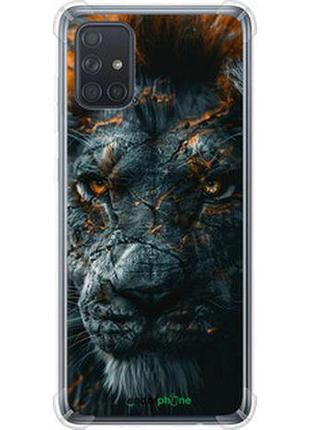 Чехол на samsung galaxy a71 2020 a715f пламенный лев "6153sp-1826-2448"